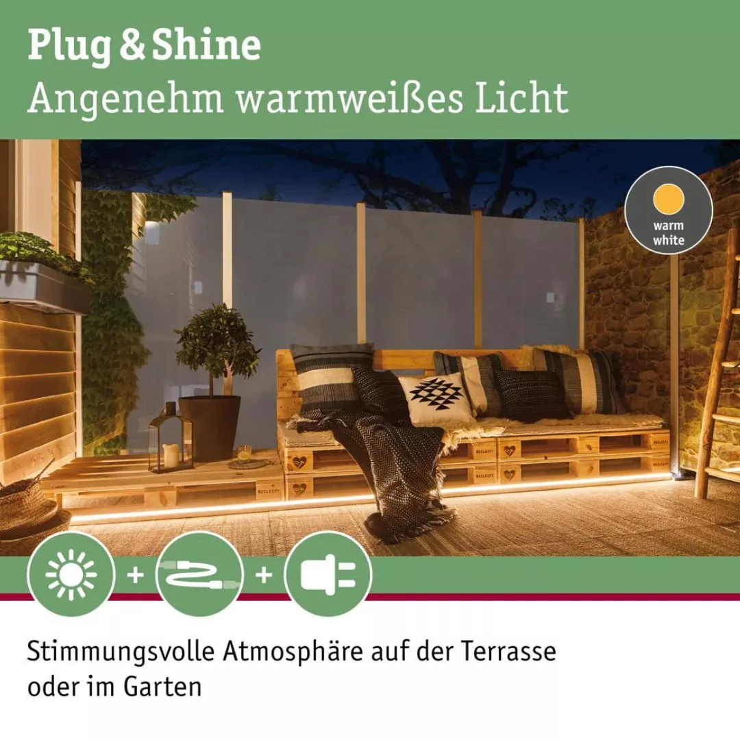 Paulmann Plug & Shine Smooth LED-Stripe 3.000K 5 m günstig online kaufen