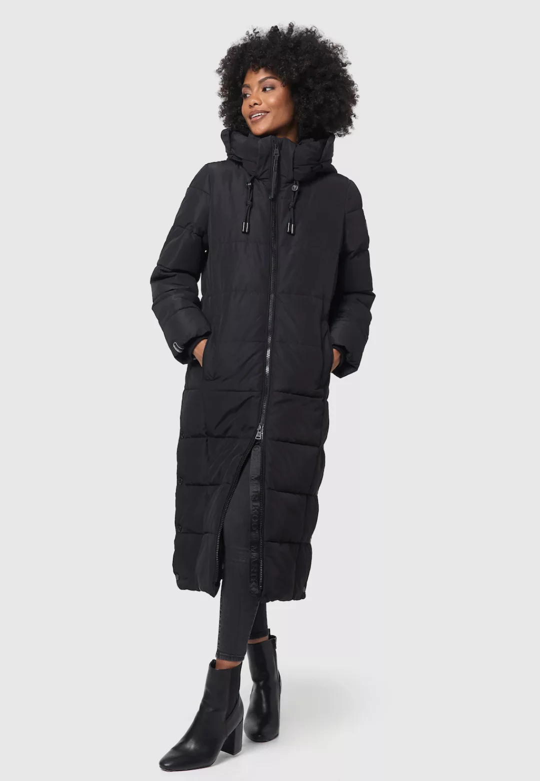 Marikoo Winterjacke Nadeshikoo XIV extra langer Winter Mantel gesteppt günstig online kaufen