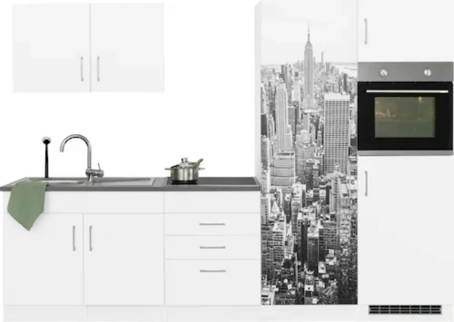 HELD MÖBEL Küchenzeile "Paris", ohne E-Geräte, Breite 280 cm günstig online kaufen