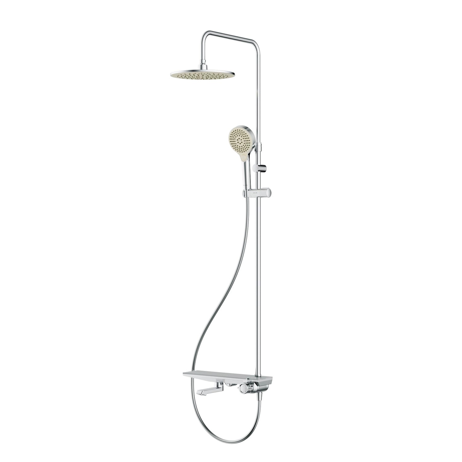 AM.PM Duschsystem mit Regalmischer Wannenarmatur Höhenverstellbar Duschset günstig online kaufen