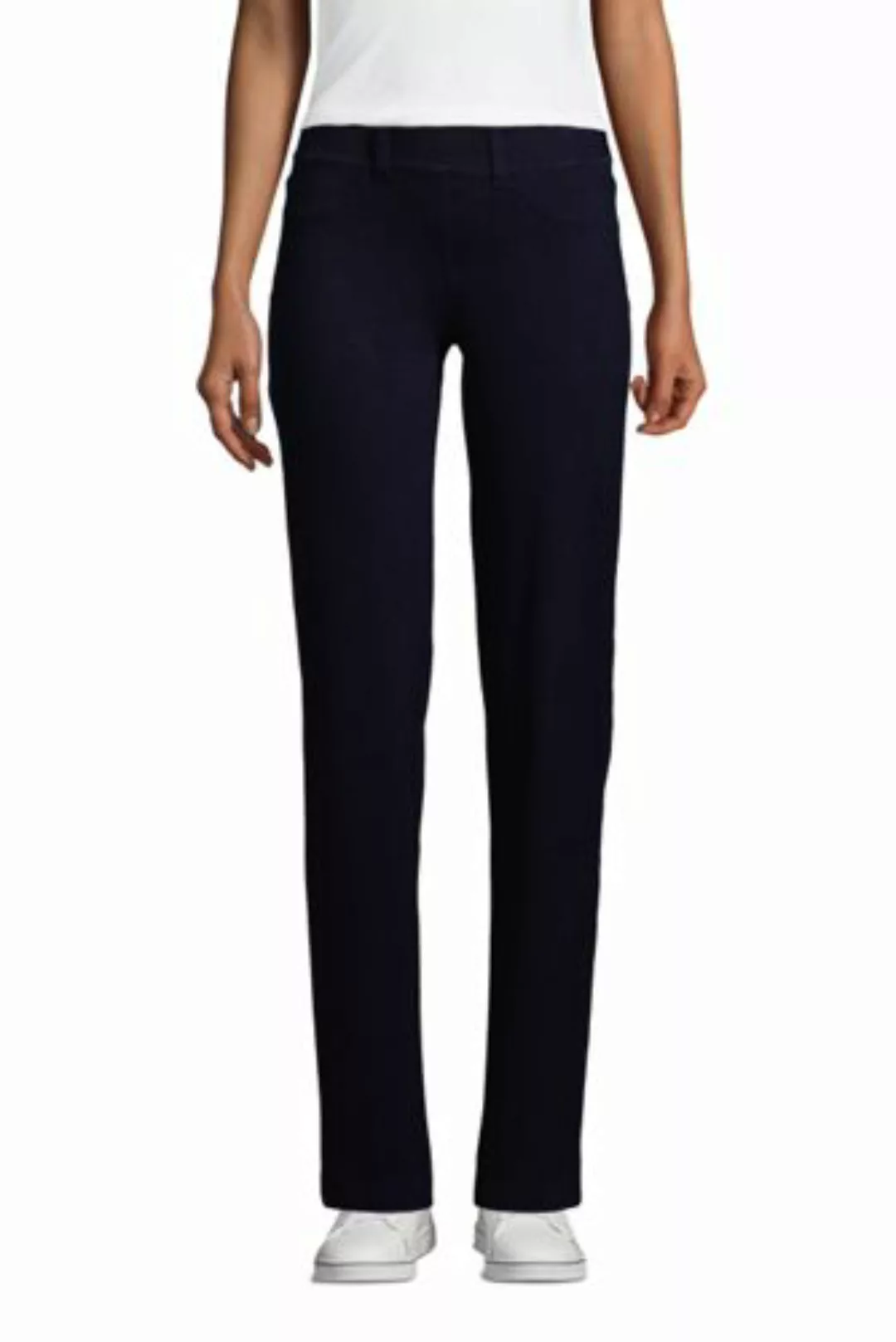 Starfish Knit Denim Mid Waist Straight Jeans, Damen, Größe: XS Normal, Blau günstig online kaufen