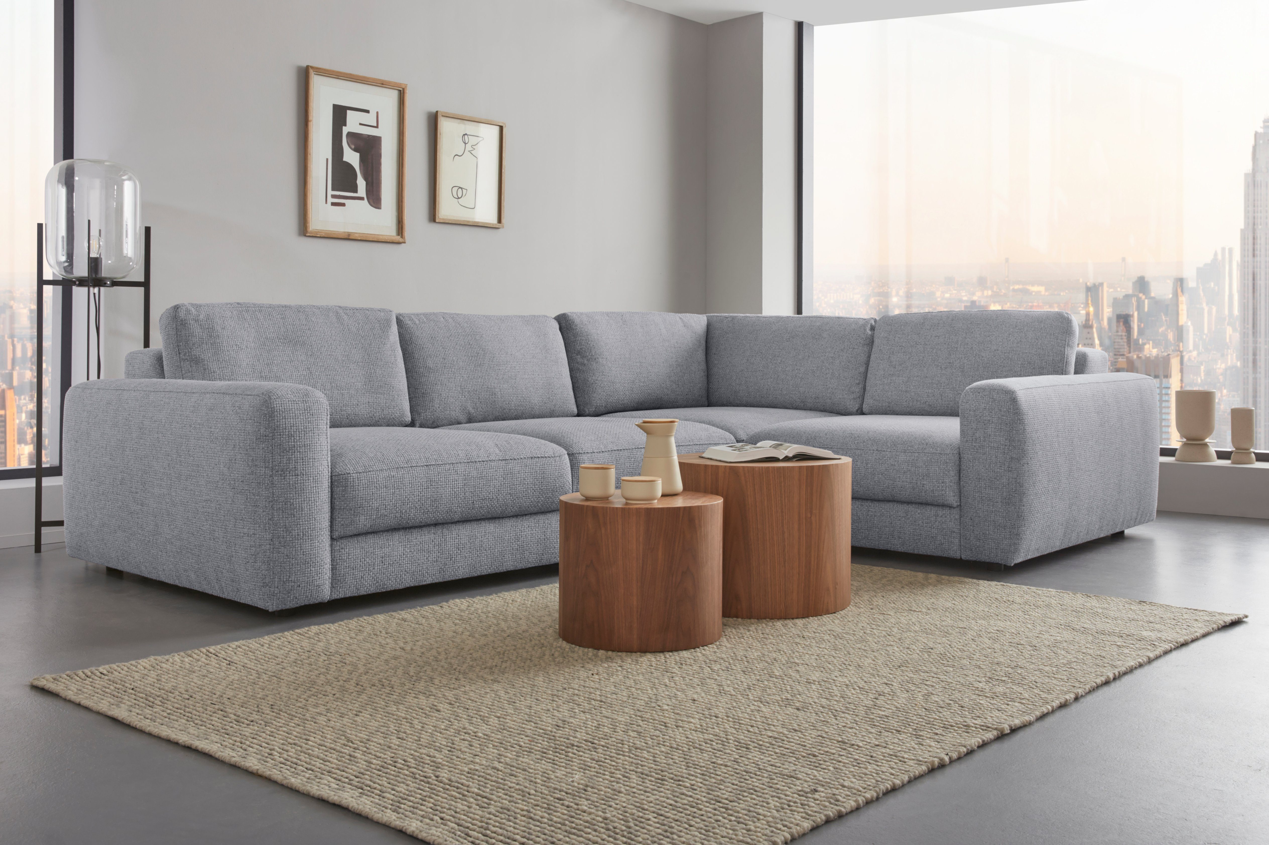 Places of Style Ecksofa "Bloomfield, Mega Polsterecke, Breite 289cm, viel P günstig online kaufen
