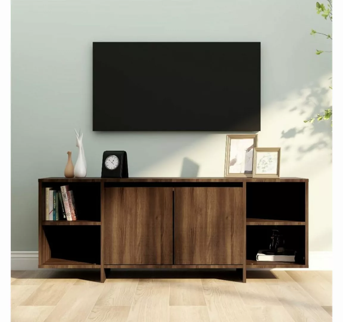 vidaXL TV-Schrank TV-Schrank Braun Eiche 130x35x50 cm Spanplatte Lowboard günstig online kaufen