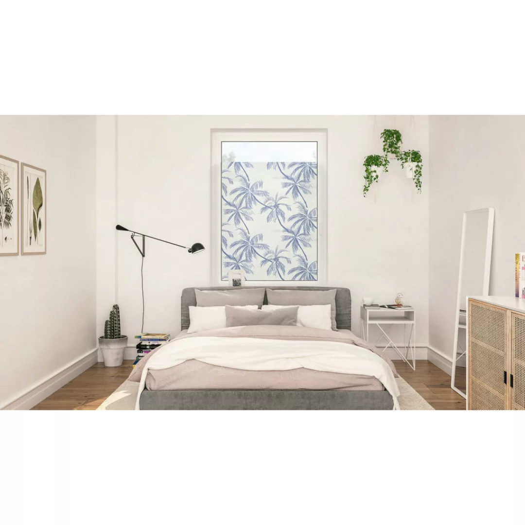 LICHTBLICK Fensterfolie Flower Wheel Floral Flower Wheel blau B/L: ca. 50x5 günstig online kaufen