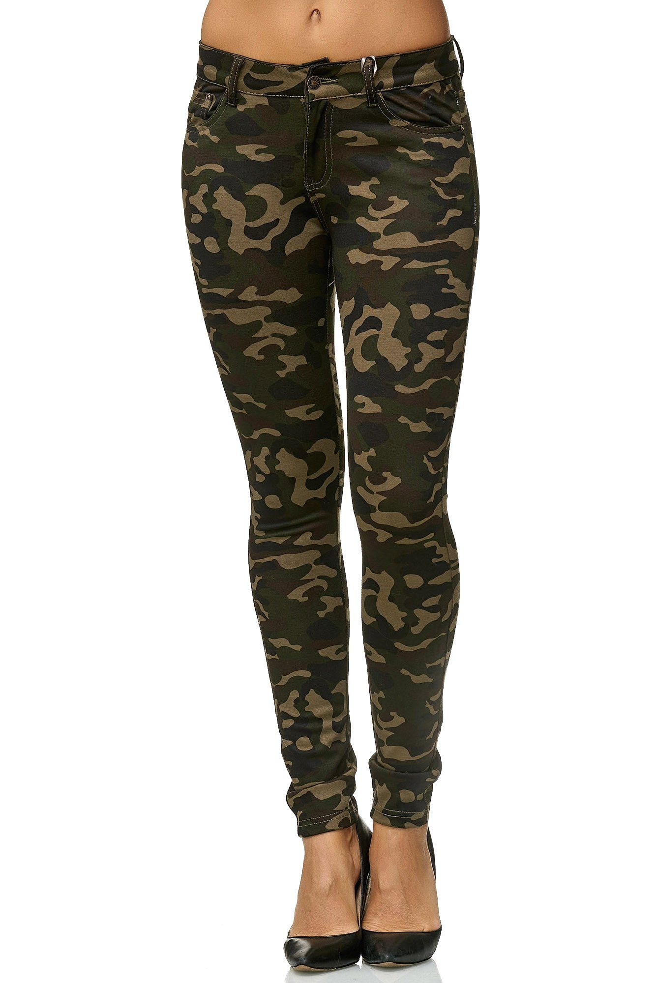 Elara Skinny-fit-Jeans Elara Damen Stretch Hose günstig online kaufen