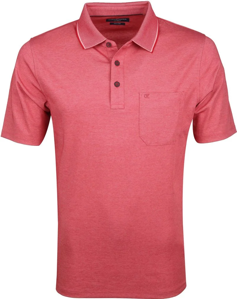 Casa Moda Poloshirt Rot - Größe M günstig online kaufen
