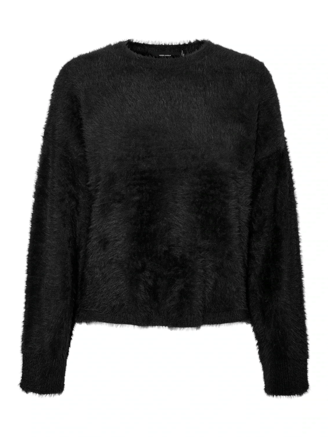 Vero Moda Rundhalspullover "VMALINA LS O-NECK BOXY PULLOVER BOO" günstig online kaufen