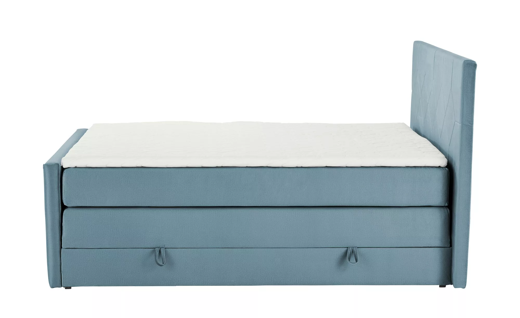 Boxspringbett  Norfolk ¦ blau ¦ Maße (cm): B: 180 H: 120 T: 222 Betten > Bo günstig online kaufen