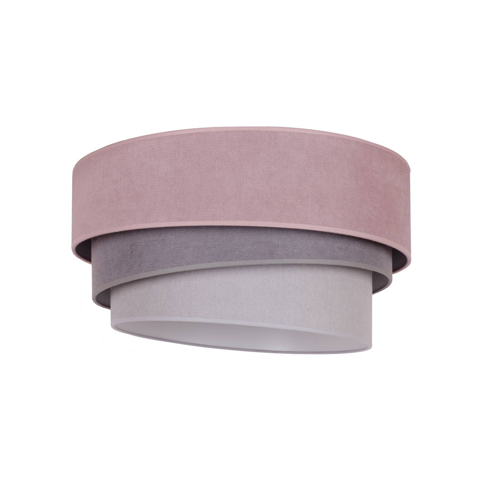 Deckenlampe Pastell Trio Ø 60cm pink/grau/hellgrau günstig online kaufen
