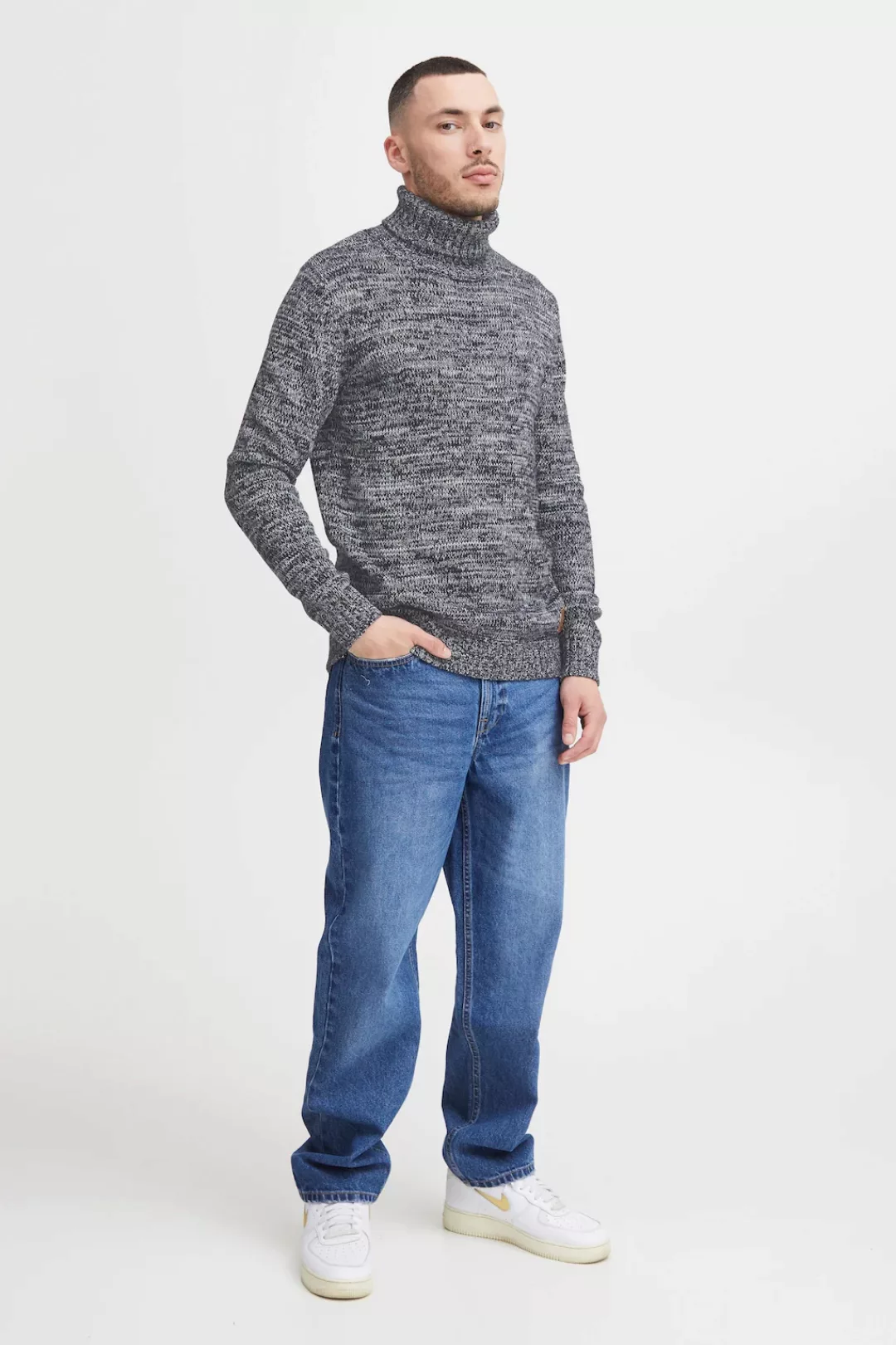 !Solid Rollkragenpullover SDPhilaremo Strickpulli in Melange-Optik günstig online kaufen