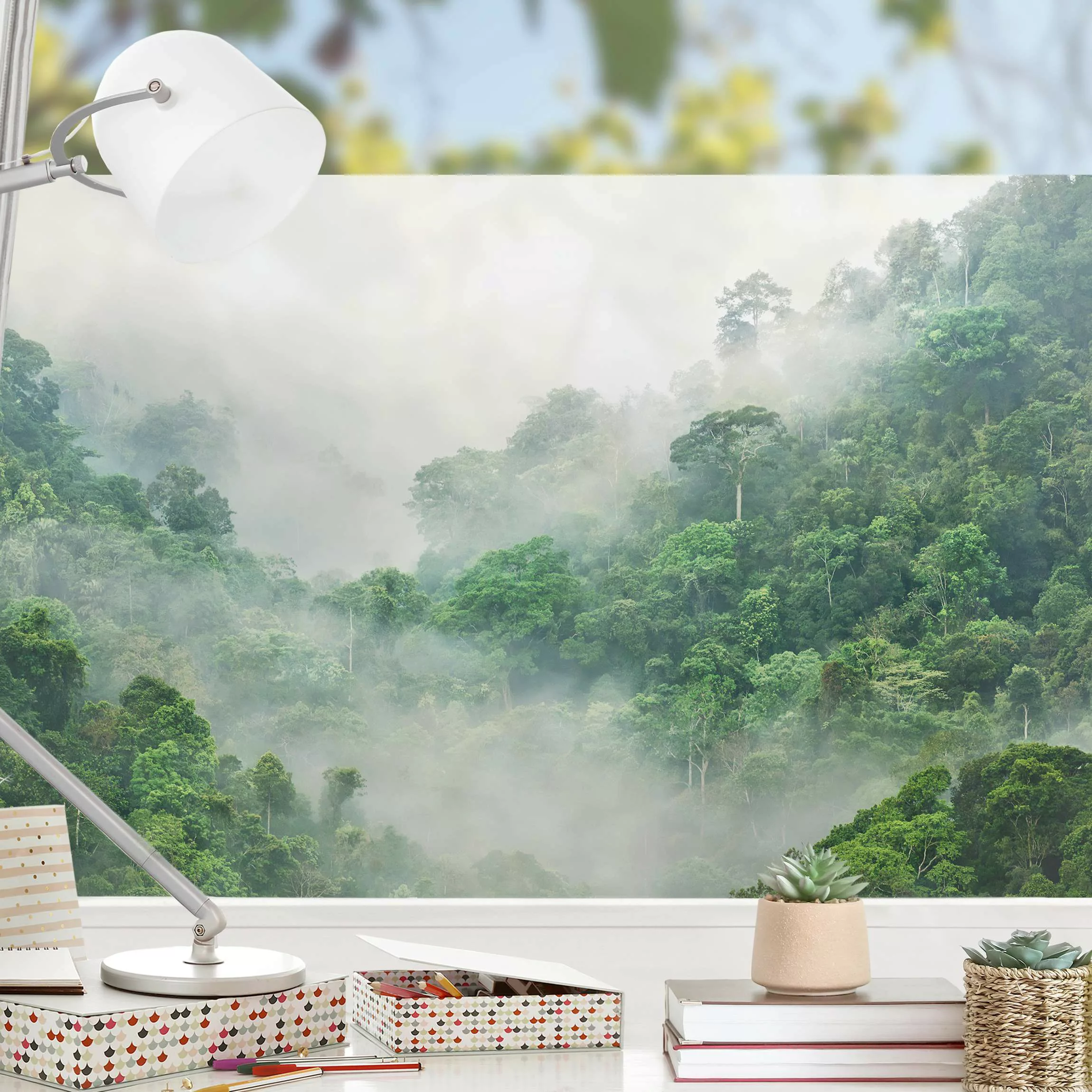 Fensterfolie Dschungel im Nebel günstig online kaufen