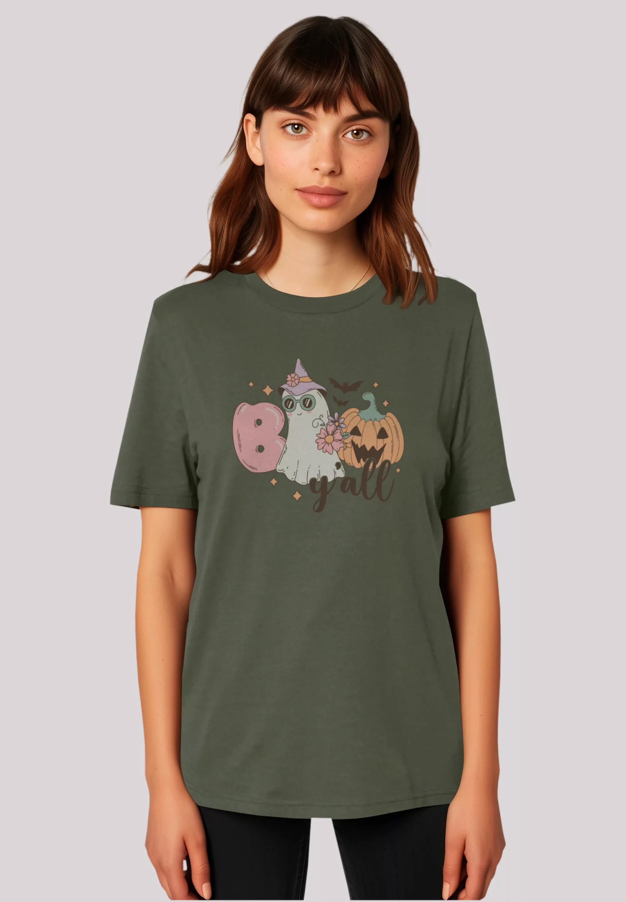 F4NT4STIC T-Shirt "Retro Halloween Boo y all", Premium Qualität günstig online kaufen