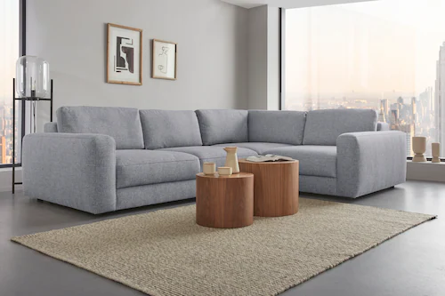 Places of Style Ecksofa "Bloomfield, L-Form", extra tiefe Sitzfläche, wahlw günstig online kaufen