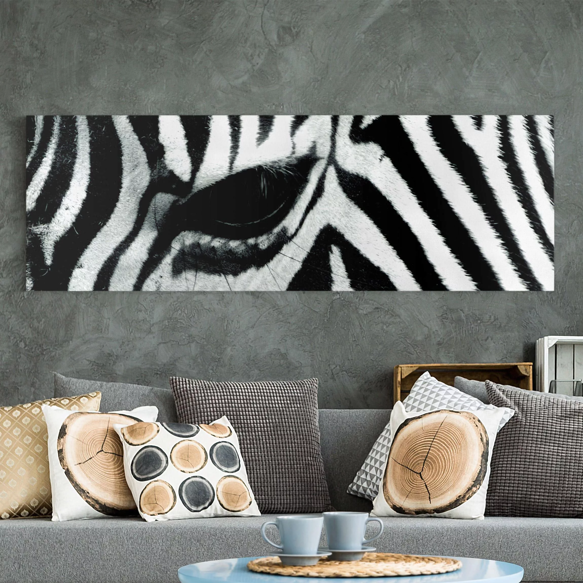 Leinwandbild Tiere - Panorama Zebra Crossing No.4 günstig online kaufen