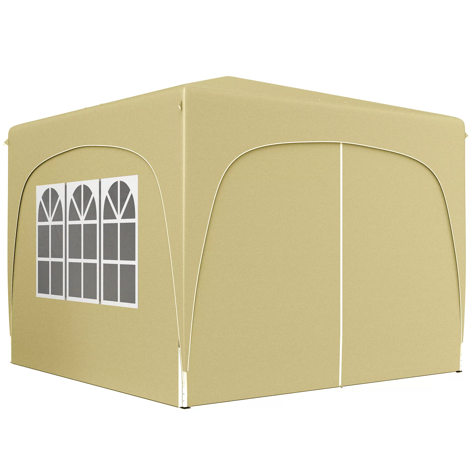 Outsunny Pavillon 3x3m, wasserabweisend Stabil Winterfest Pop-up Faltpavill günstig online kaufen