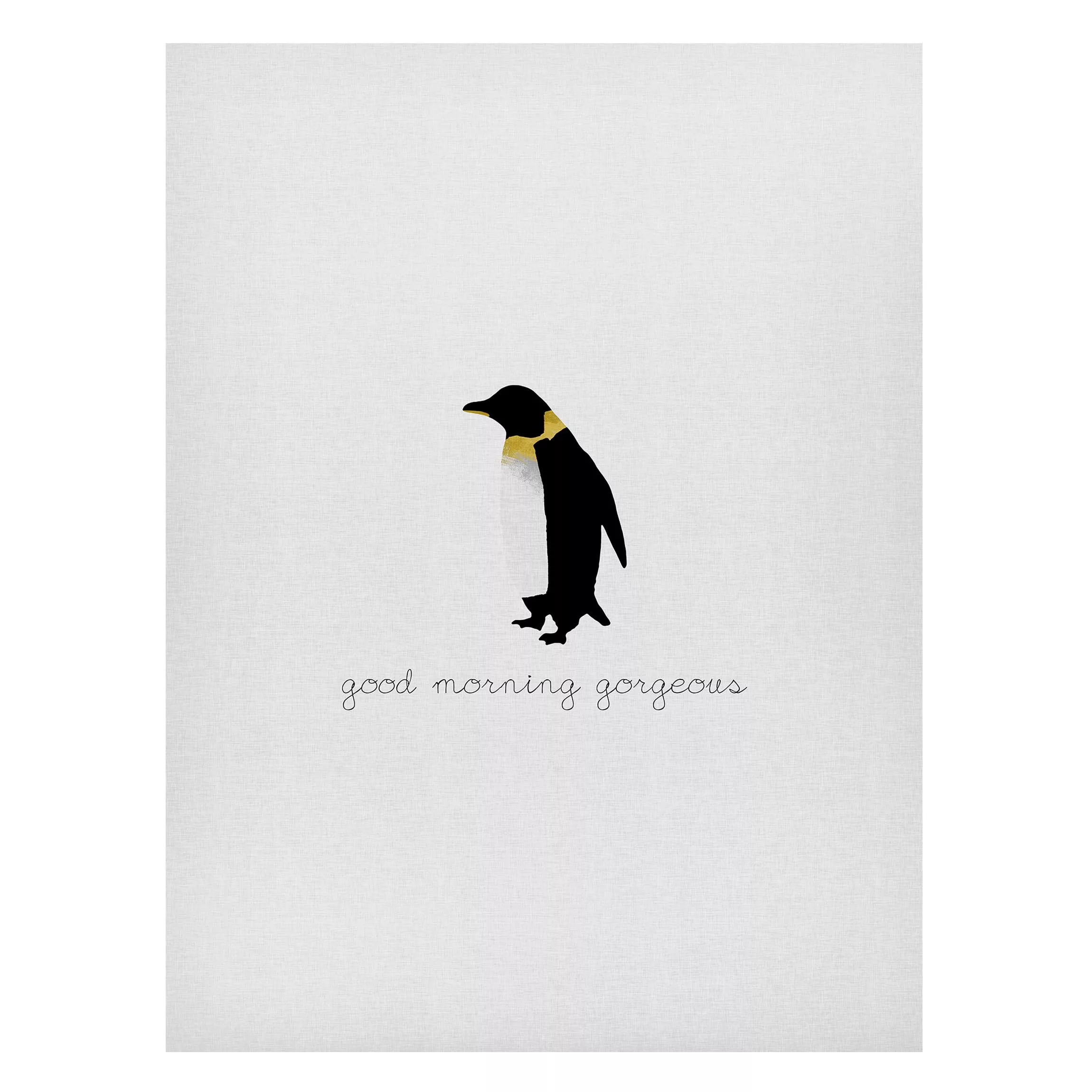 Magnettafel Pinguin Zitat Good Morning Gorgeous günstig online kaufen