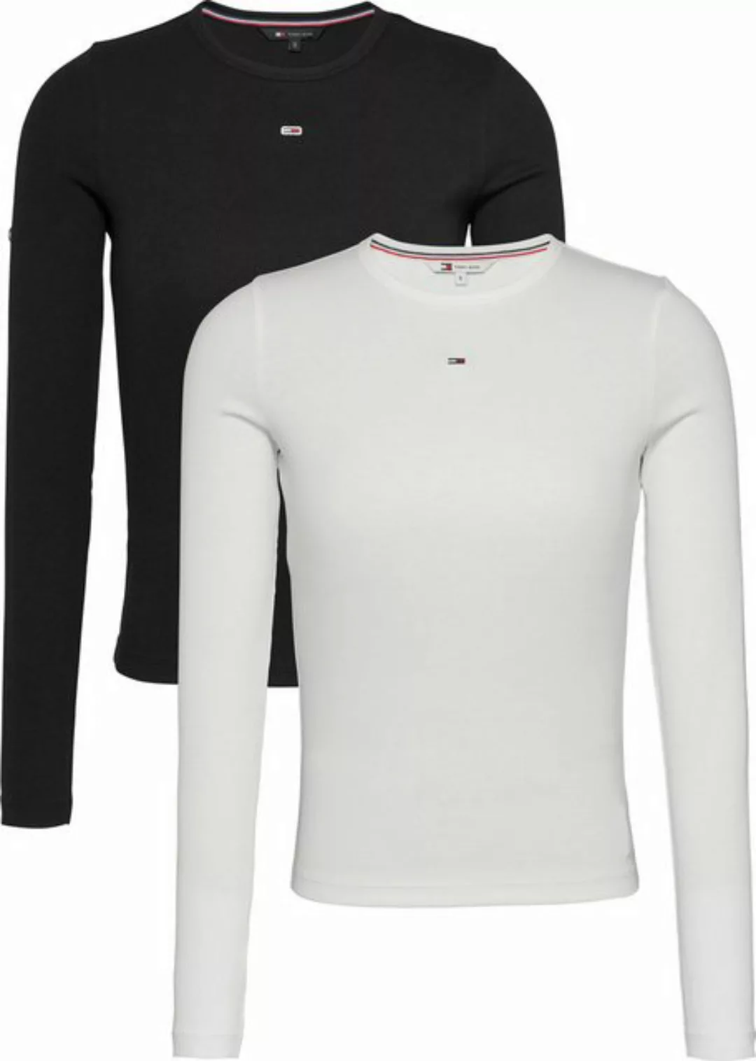 Tommy Jeans Langarmshirt TJW 2PACK SLIM ESSENTIAL RIB LS (Packung, 2-tlg., günstig online kaufen