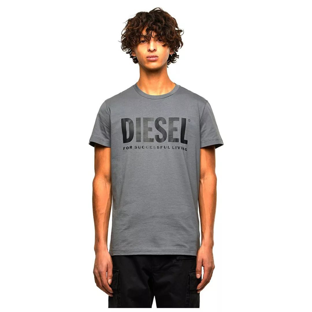 Diesel Diego Logo Kurzärmeliges T-shirt 2XL Grey günstig online kaufen