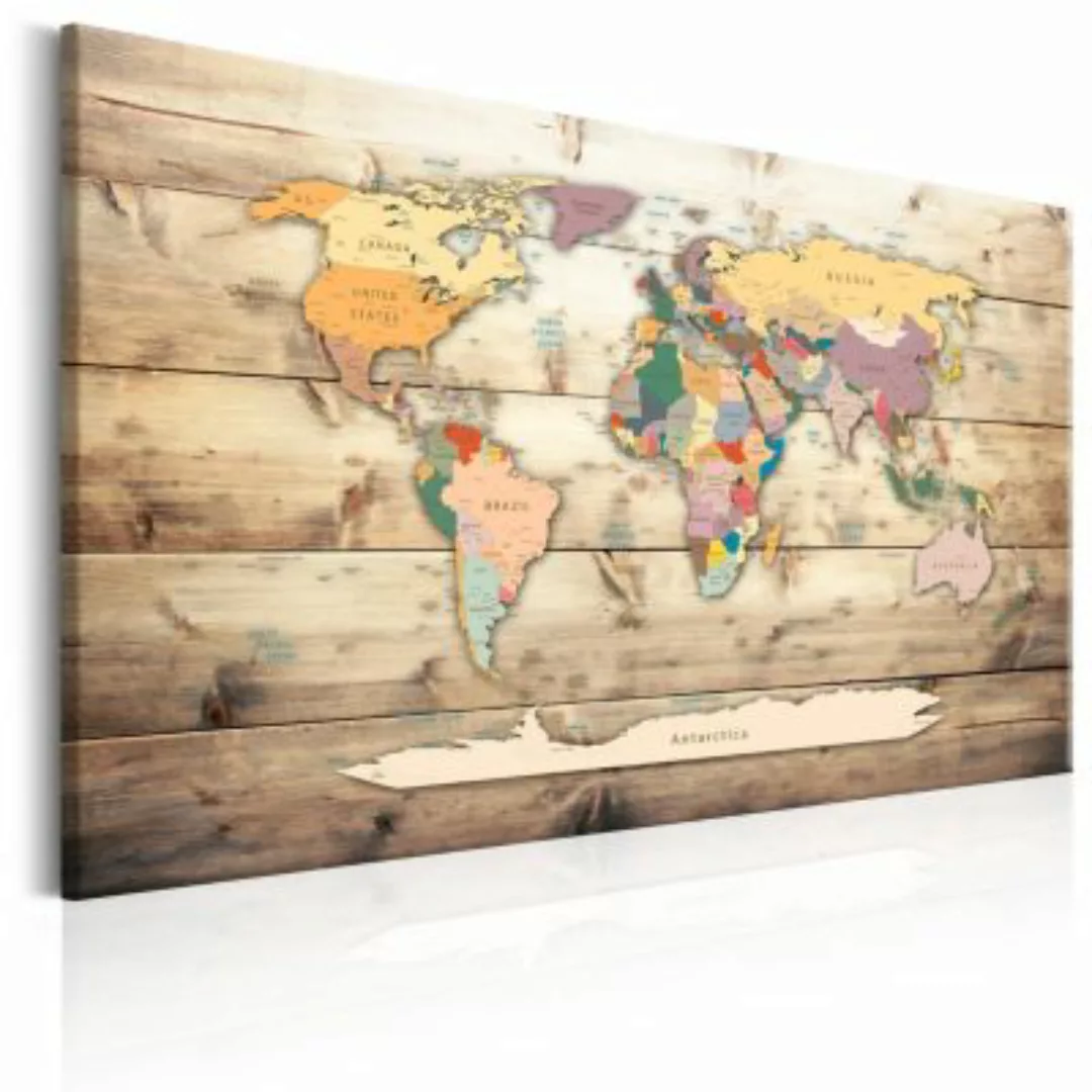 artgeist Wandbild World Map: Colourful Continents mehrfarbig Gr. 60 x 40 günstig online kaufen