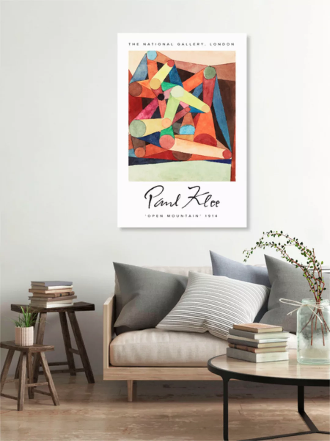 Poster / Leinwandbild - Open Mountain By Paul Klee günstig online kaufen