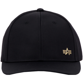 Alpha Industries  Schirmmütze Metal Label Cap - black/shiny gold günstig online kaufen