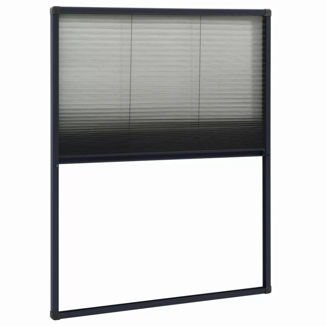 Insektenschutz-plissee Für Fenster Aluminium Anthrazit 60x80cm günstig online kaufen
