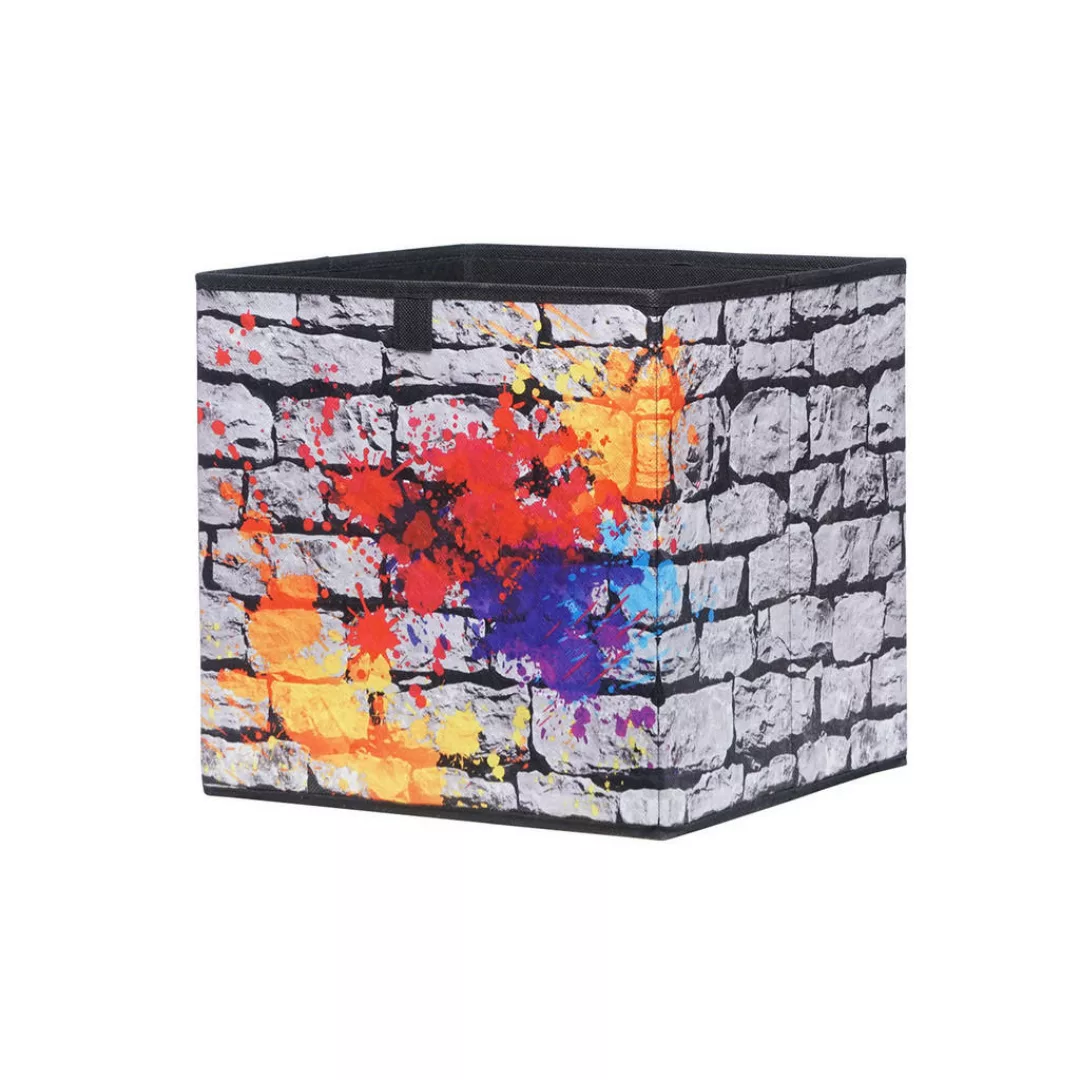 Motivbox Graffiti anthrazit grau B/H/T: ca. 32x32x32 cm günstig online kaufen