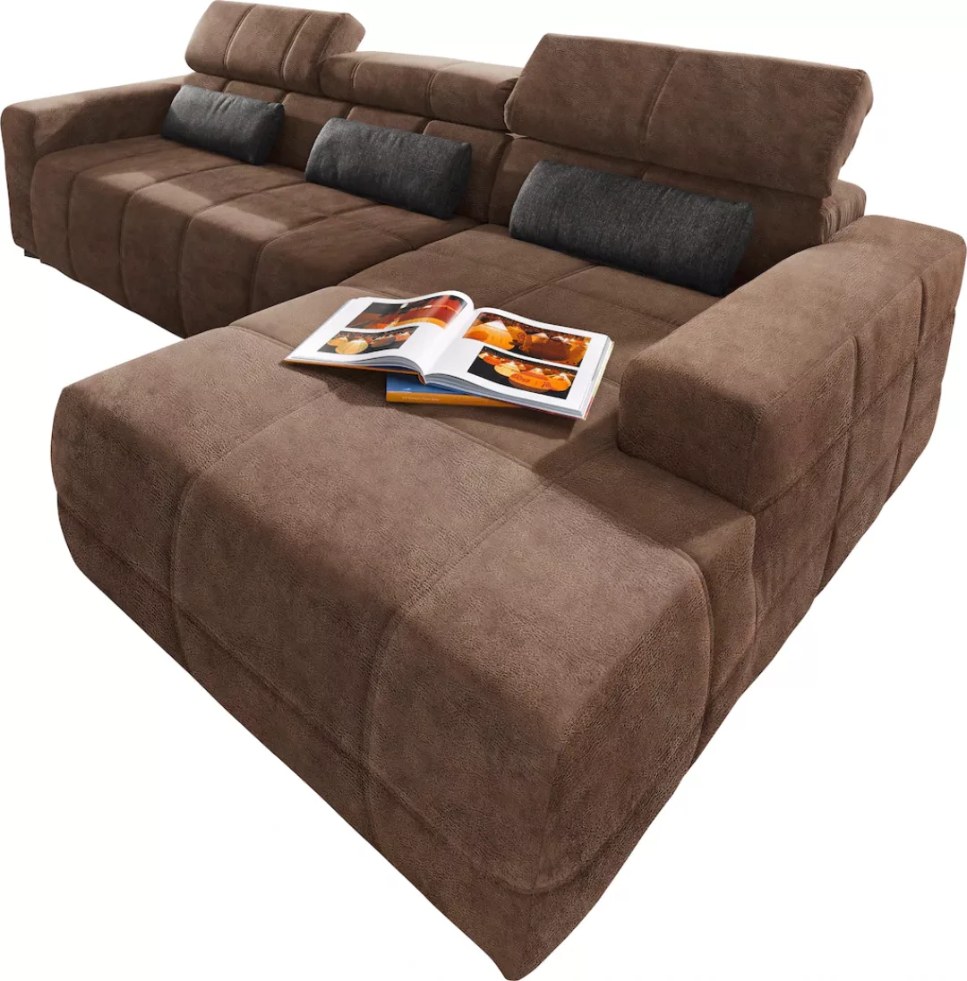 DOMO collection Ecksofa "Brandon B/T: 289/177 cm, belastbar bis 140kg/ Sitz günstig online kaufen