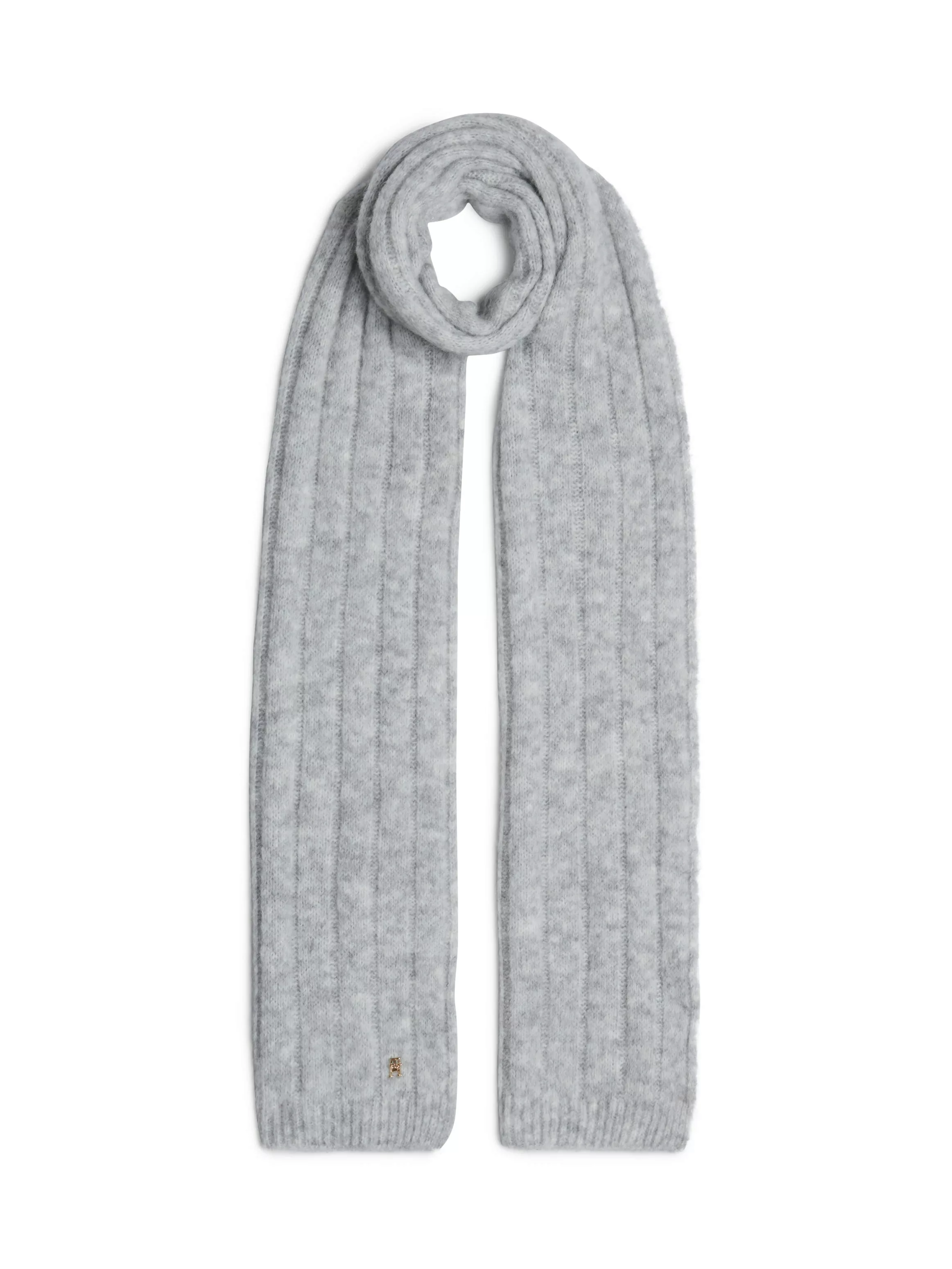 Tommy Hilfiger Strickschal "TH TIMELESS SCARF", mit Monogramm-Emblem günstig online kaufen