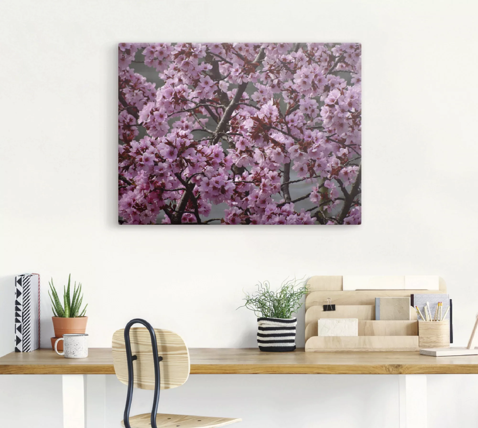 Artland Wandbild "Japanische Zierkirschen Blüte", Bäume, (1 St.) günstig online kaufen