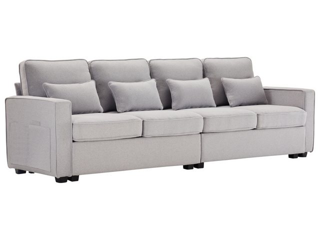 SeedWave Big-Sofa 4-Sitzer großes Sofa, 264cm breites Leinen-Polstersofa, R günstig online kaufen