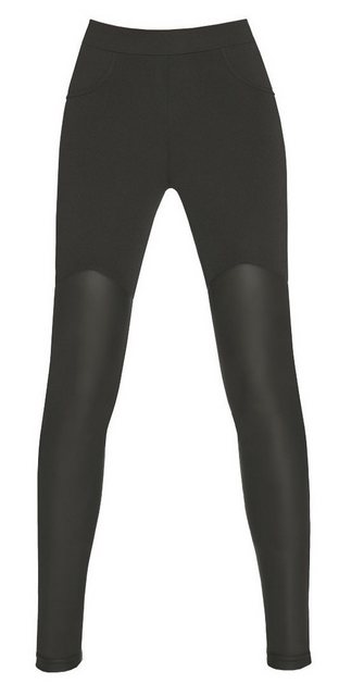 Bas Bleu Leggings mit teilw. Lederoptik, Leder-Look bequem und elegant Legg günstig online kaufen