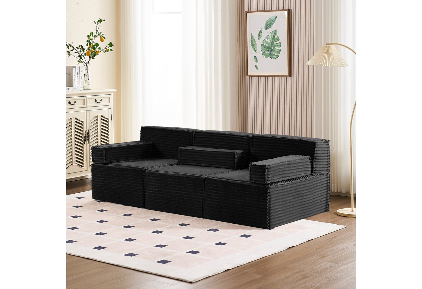 HOMYEDAMIC Big-Sofa Schwammsofa 1-4 Sitzers Ecksofa, Pure Foam Eco Sofa Kom günstig online kaufen