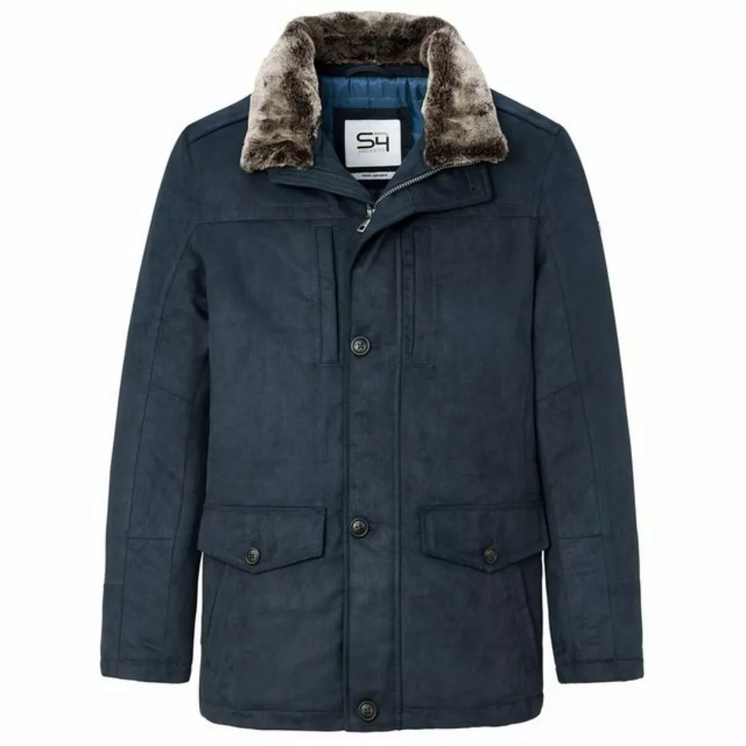 S4 Jackets Winterjacke Winterjacke große Größen dunkelblau Lederoptik S4 Ja günstig online kaufen