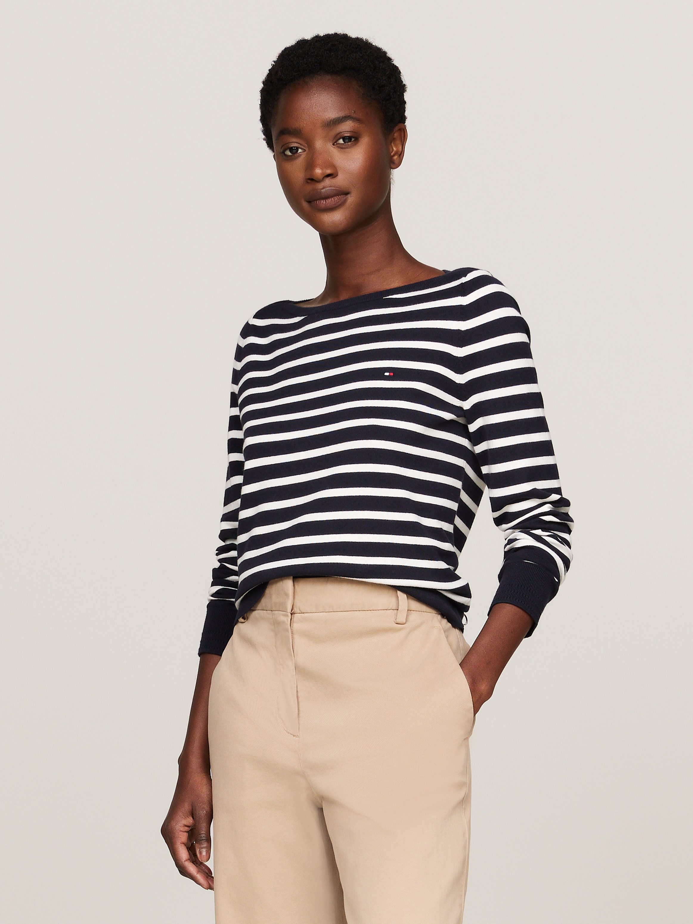 Tommy Hilfiger Strickpullover CO JERSEY STITCH günstig online kaufen