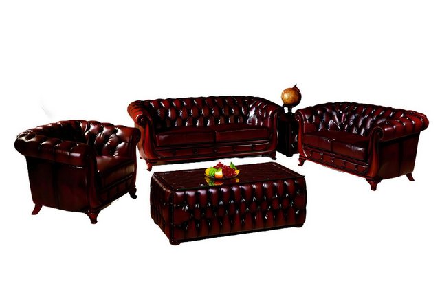 Salottini Polstergarnitur Chesterfield Manchester Sofagarnitur 3/2/1 Polste günstig online kaufen