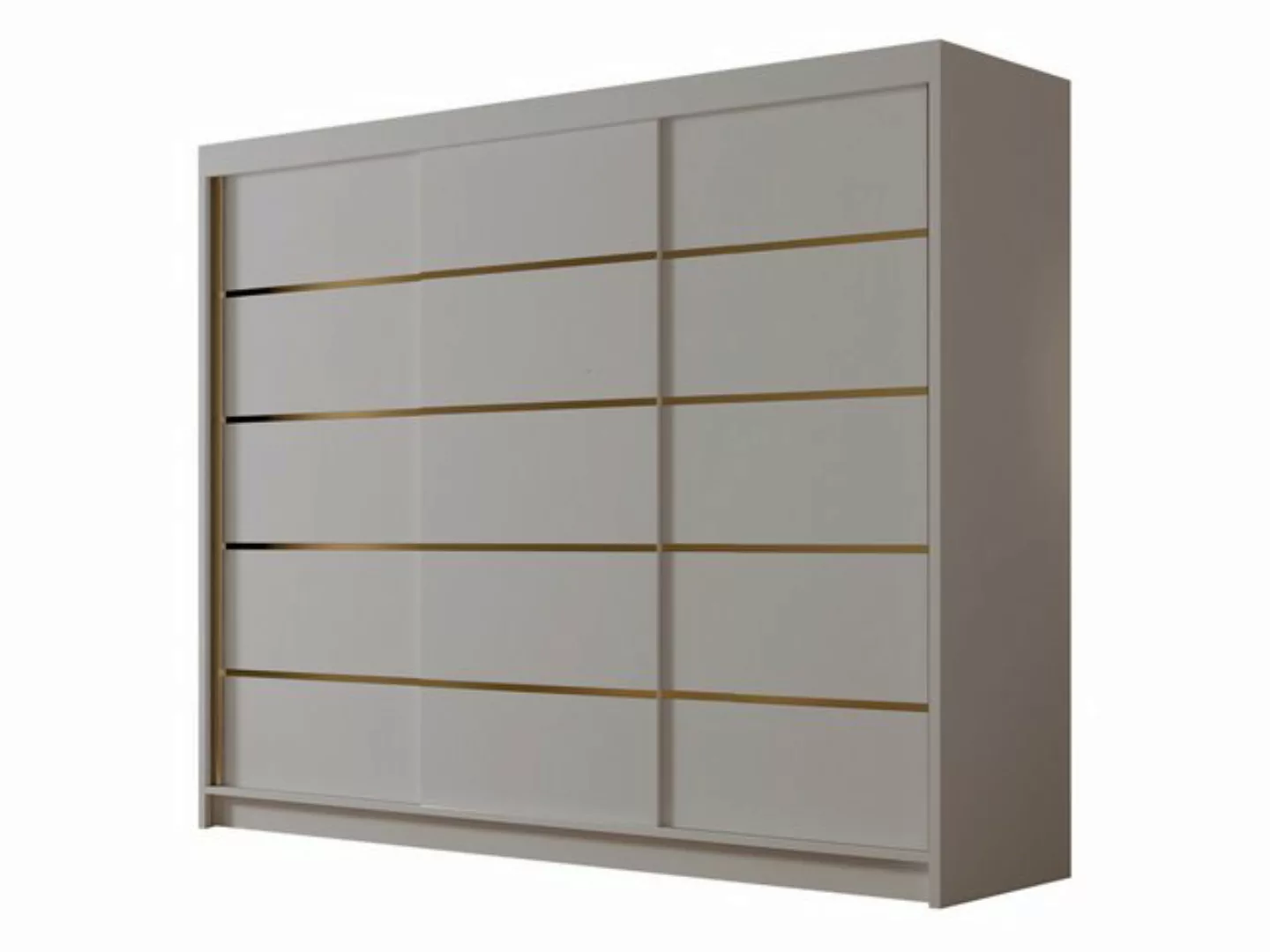 MIRJAN24 Kleiderschrank Amber VII (mit drei Schwebetüren) 250x58x215 cm günstig online kaufen