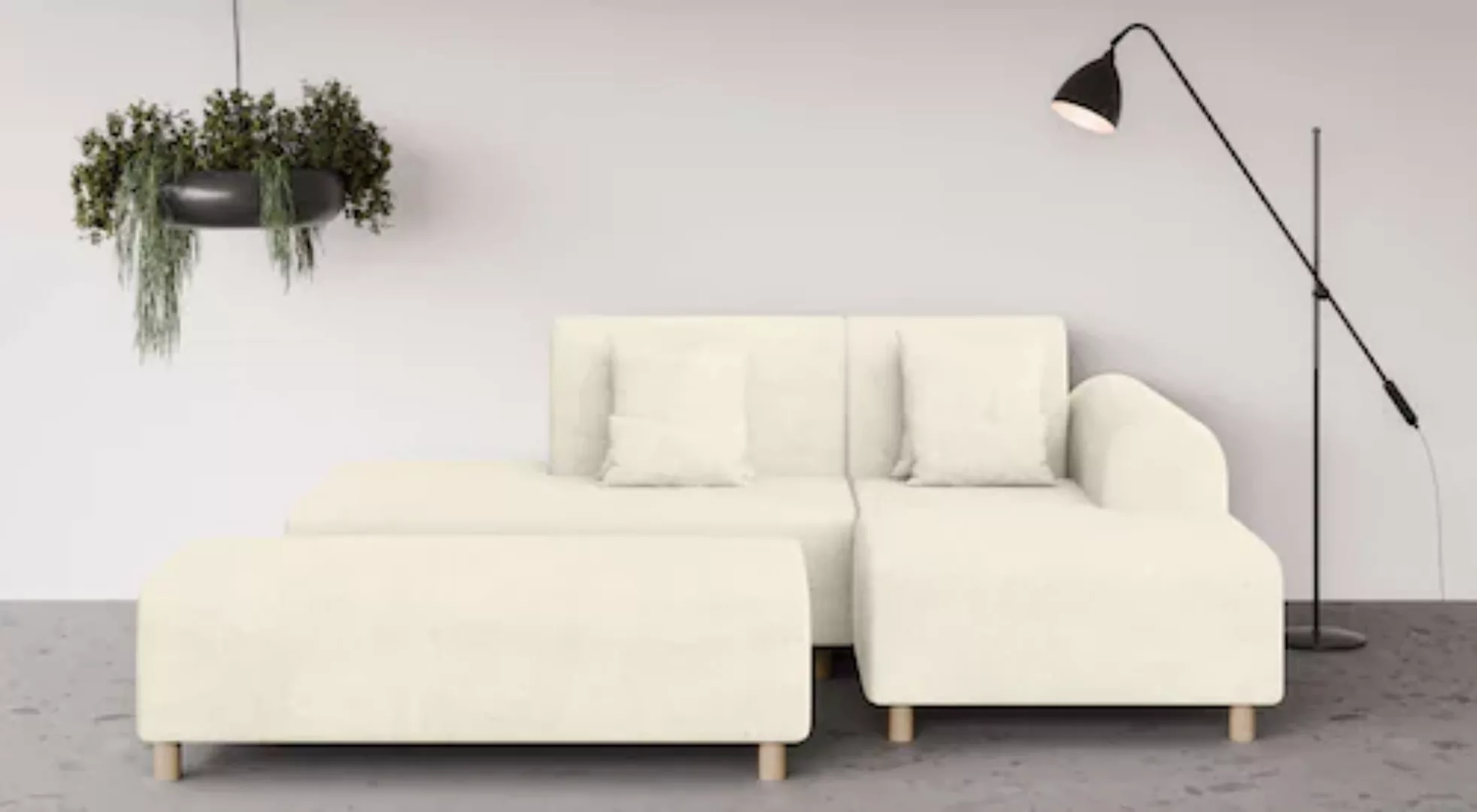 INOSIGN Ecksofa »Suyala«, L-Form mit Hocker günstig online kaufen