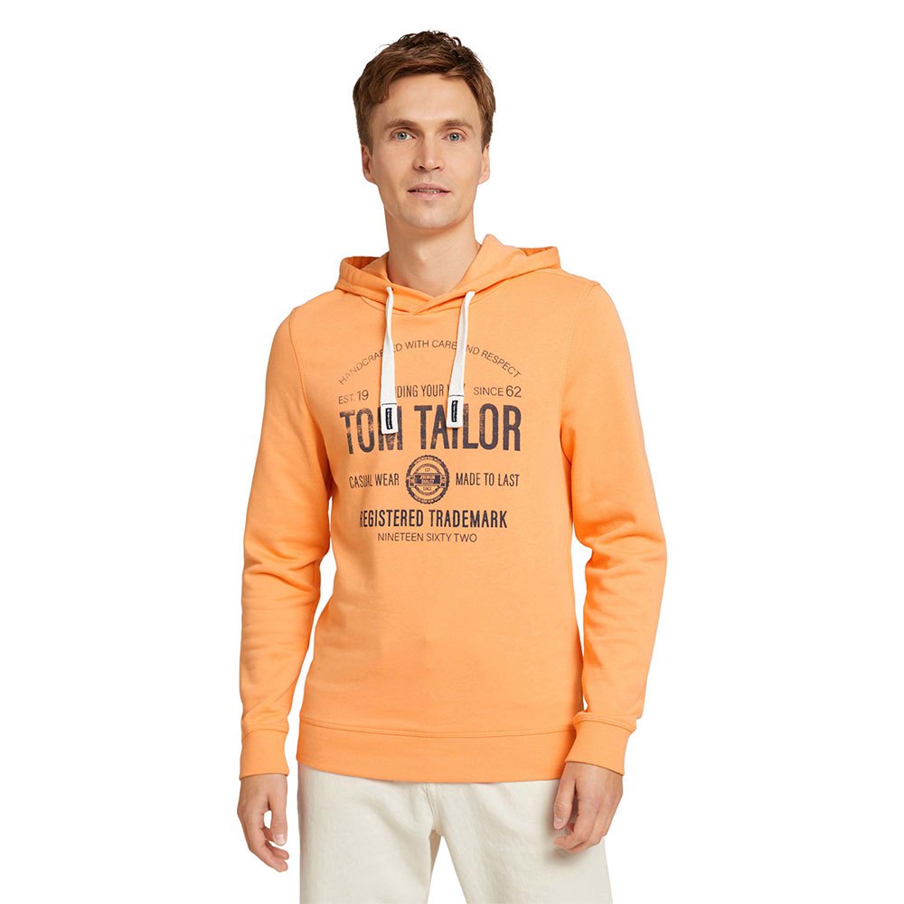 Tom Tailor 1020918 Kapuzenpullover 2XL Cadmium Bright Orange günstig online kaufen