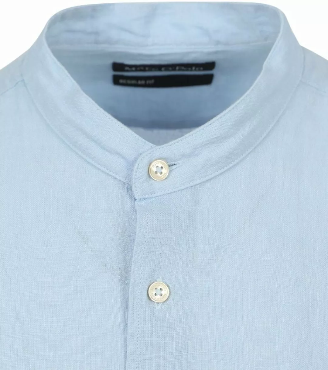 Marc O'Polo Hemd Leinen Hellblau - Größe L günstig online kaufen