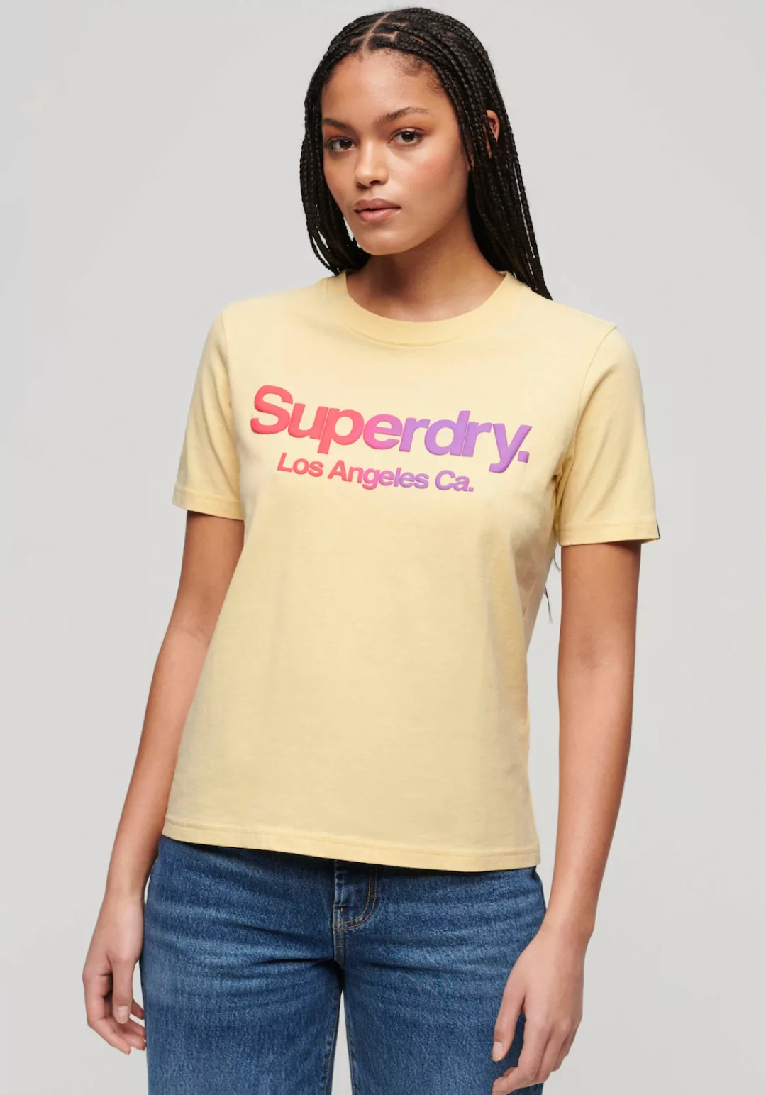 Superdry T-Shirt "TONAL RAINBOW CORE RELAXED TEE" günstig online kaufen