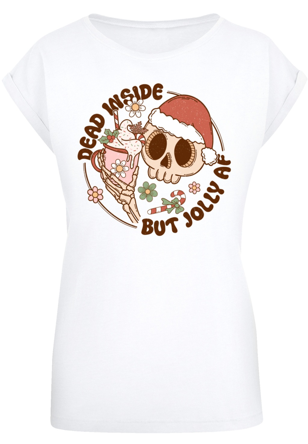 F4NT4STIC T-Shirt "Dead inside but jolly AF Weihnachten", Premium Qualität, günstig online kaufen