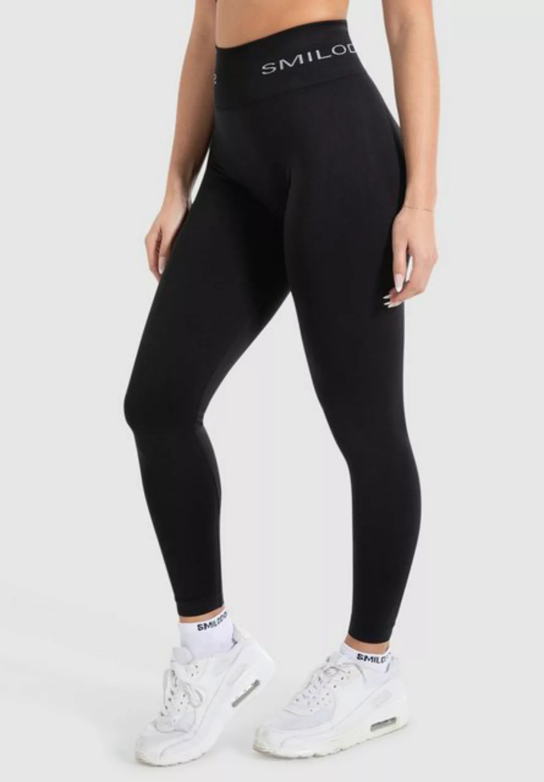 Smilodox Leggings Azura, Push Up Booy Fitnessleggings mit Schriftzug Sport günstig online kaufen