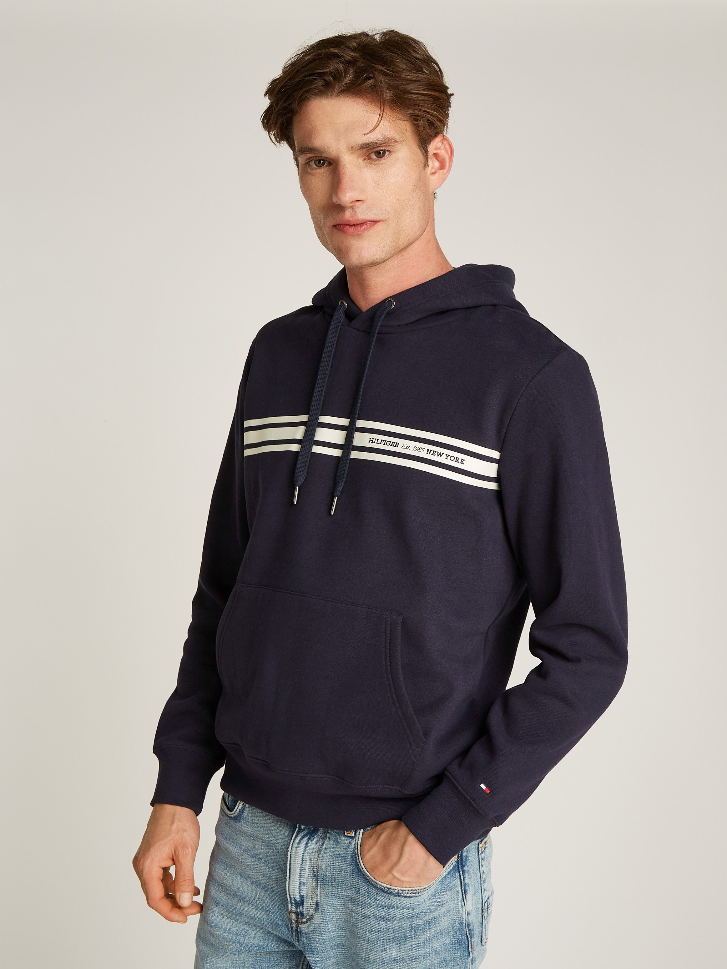 Tommy Hilfiger Kapuzensweatshirt CENTRAL CHEST STRIPE günstig online kaufen