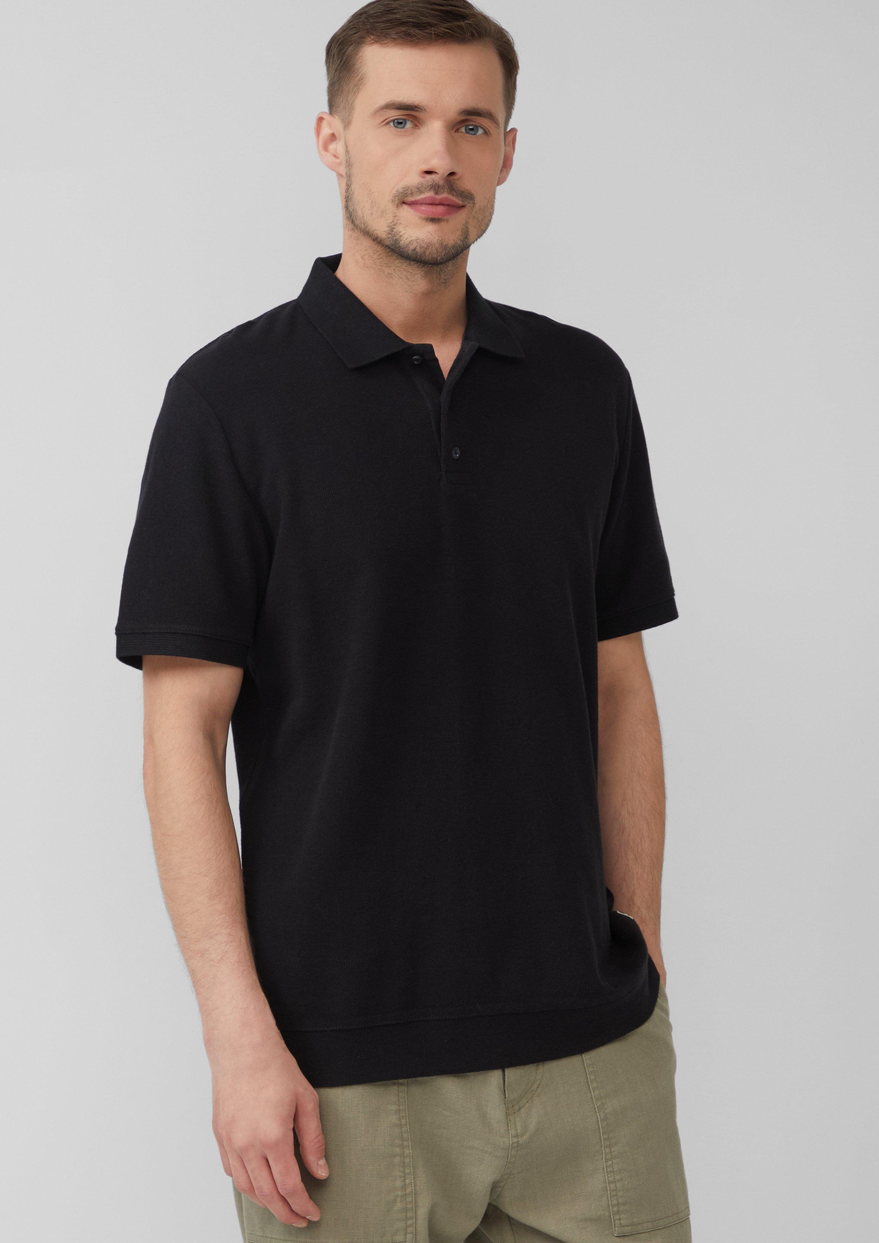 s.Oliver Kurzarmshirt Poloshirt aus Waffelpiqué günstig online kaufen
