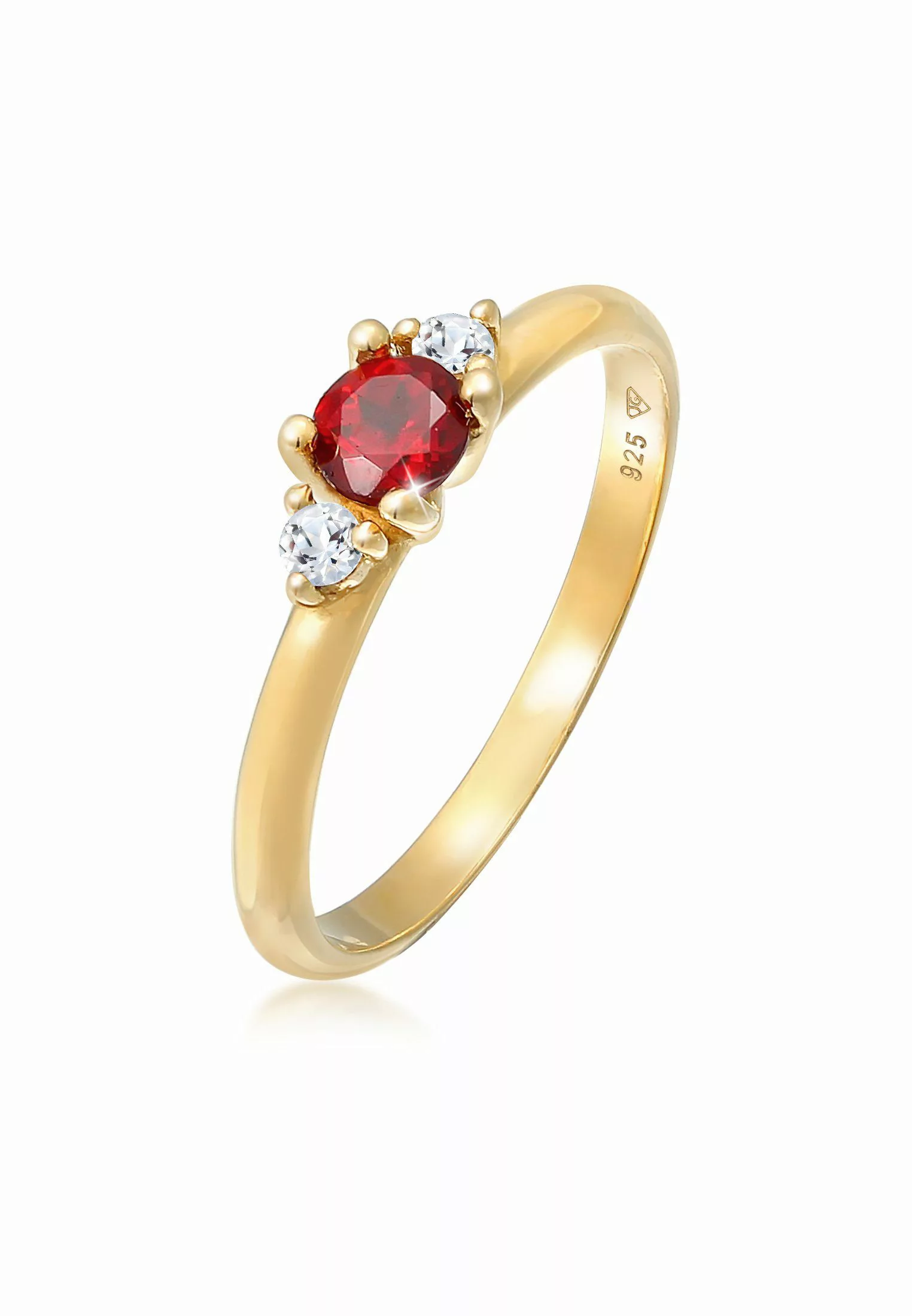 Elli Premium Fingerring Granat Topas Edelstein günstig online kaufen