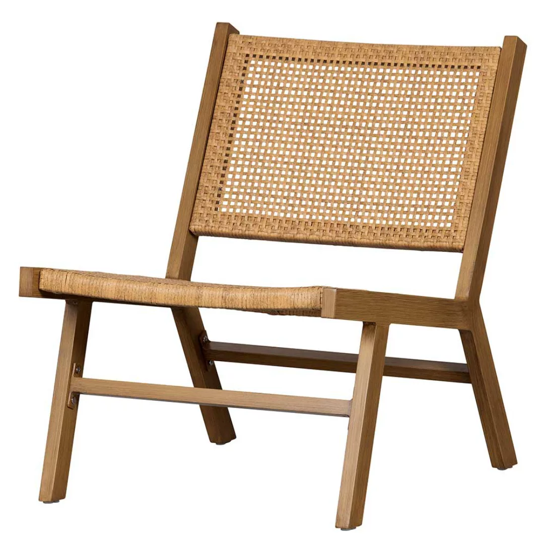 Skandi Garten Sessel Set aus Aluminium Kunstrattan Geflecht (2er Set) günstig online kaufen