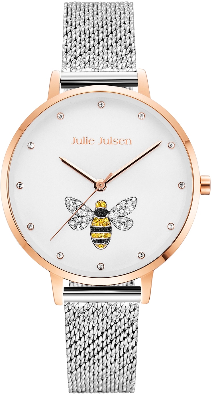 Julie Julsen Quarzuhr Bee Rosé Silver, JJW1072RGSME günstig online kaufen