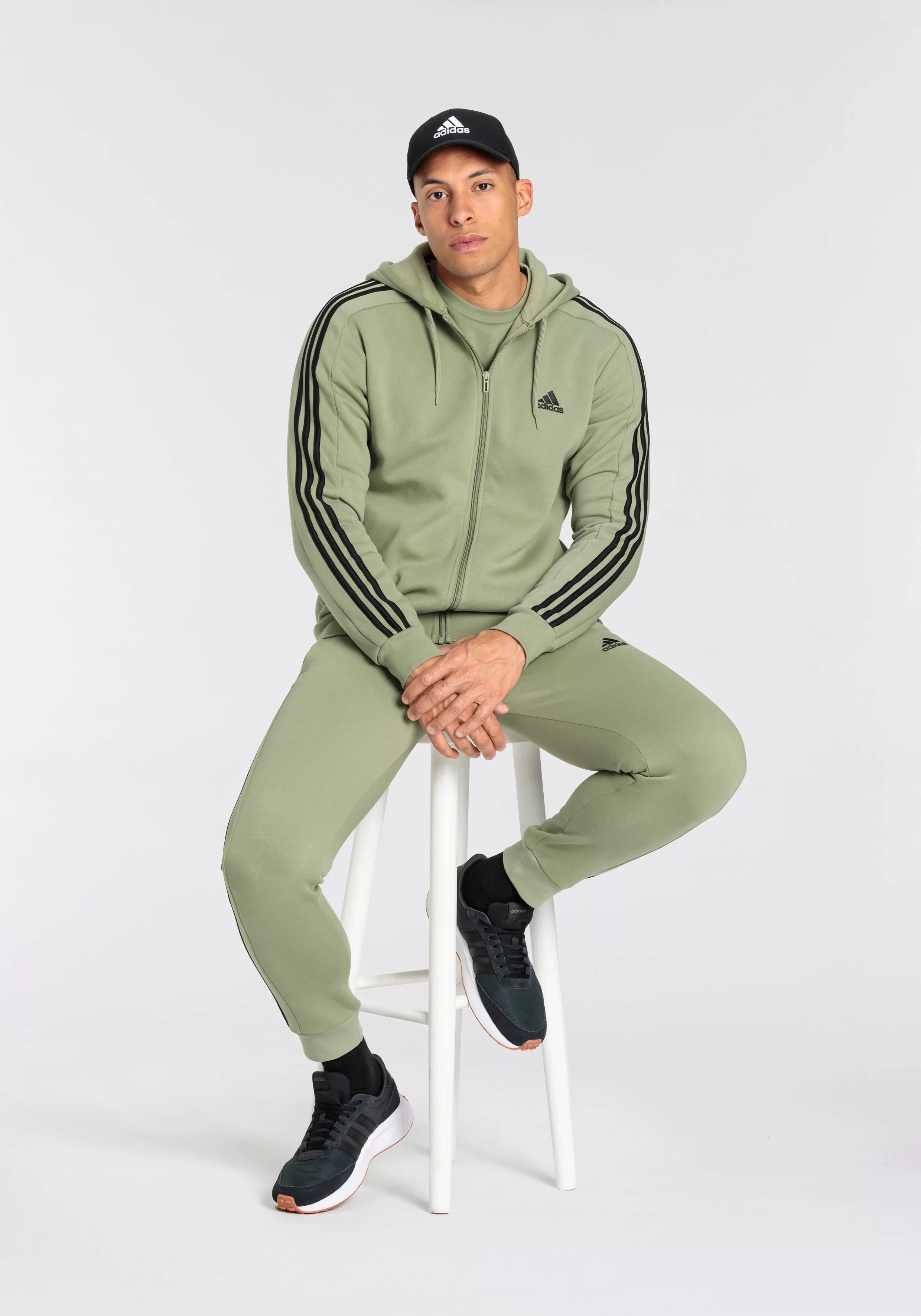 adidas Sportswear Kapuzensweatjacke "M 3S FL FZ HD", angenehmes Material au günstig online kaufen