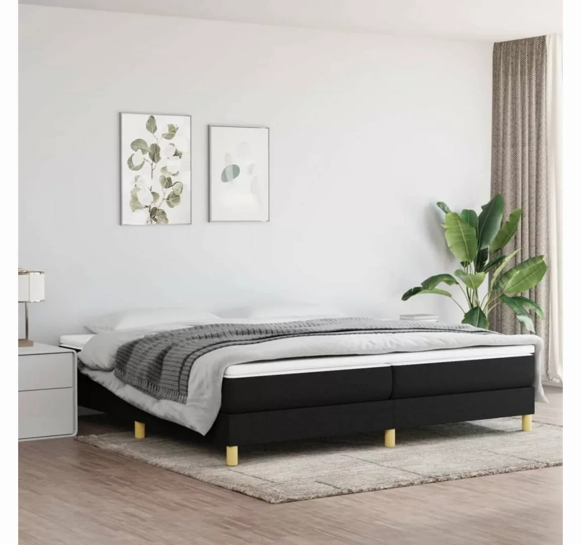 furnicato Bett Bettgestell Schwarz 200x200 cm Stoff günstig online kaufen